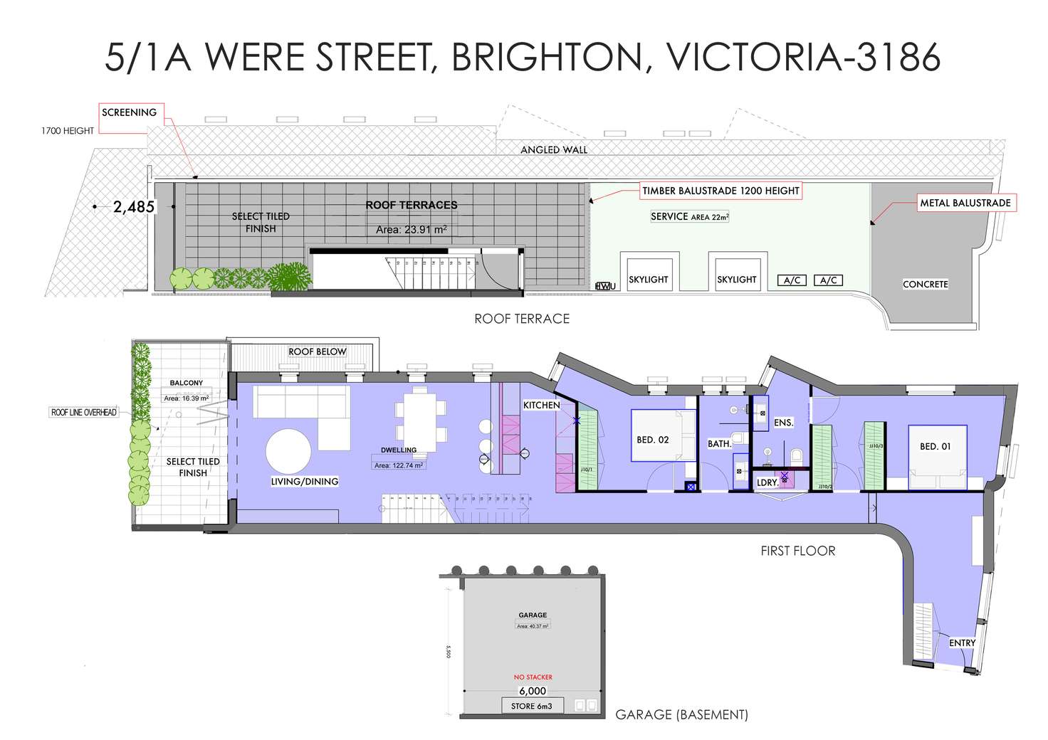Floorplan of Homely apartment listing, 5/1A Were St, Brighton VIC 3186