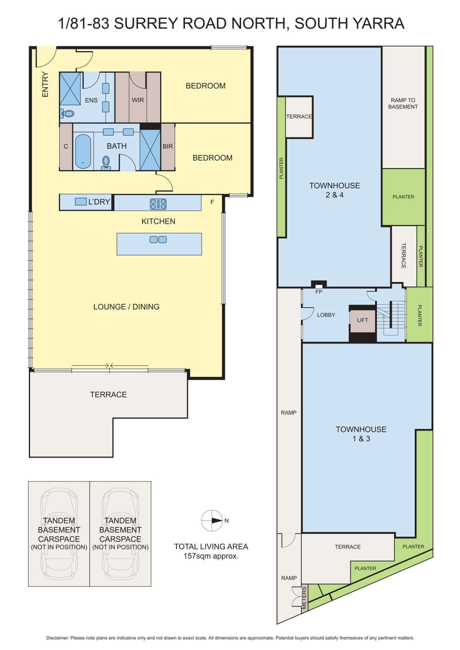 Floorplan of Homely apartment listing, 83 Surrey Road North, South Yarra VIC 3141