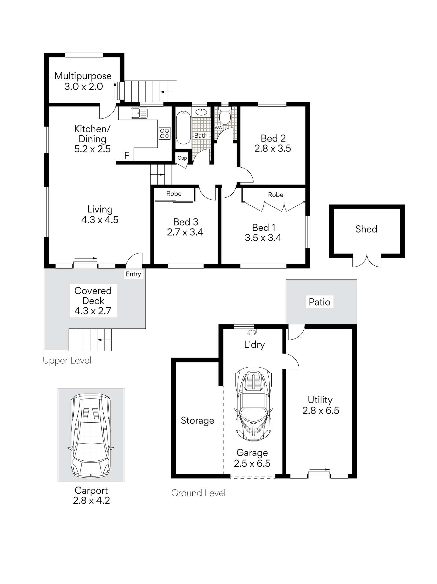 Floorplan of Homely house listing, 46 Bale Street, Rocklea QLD 4106