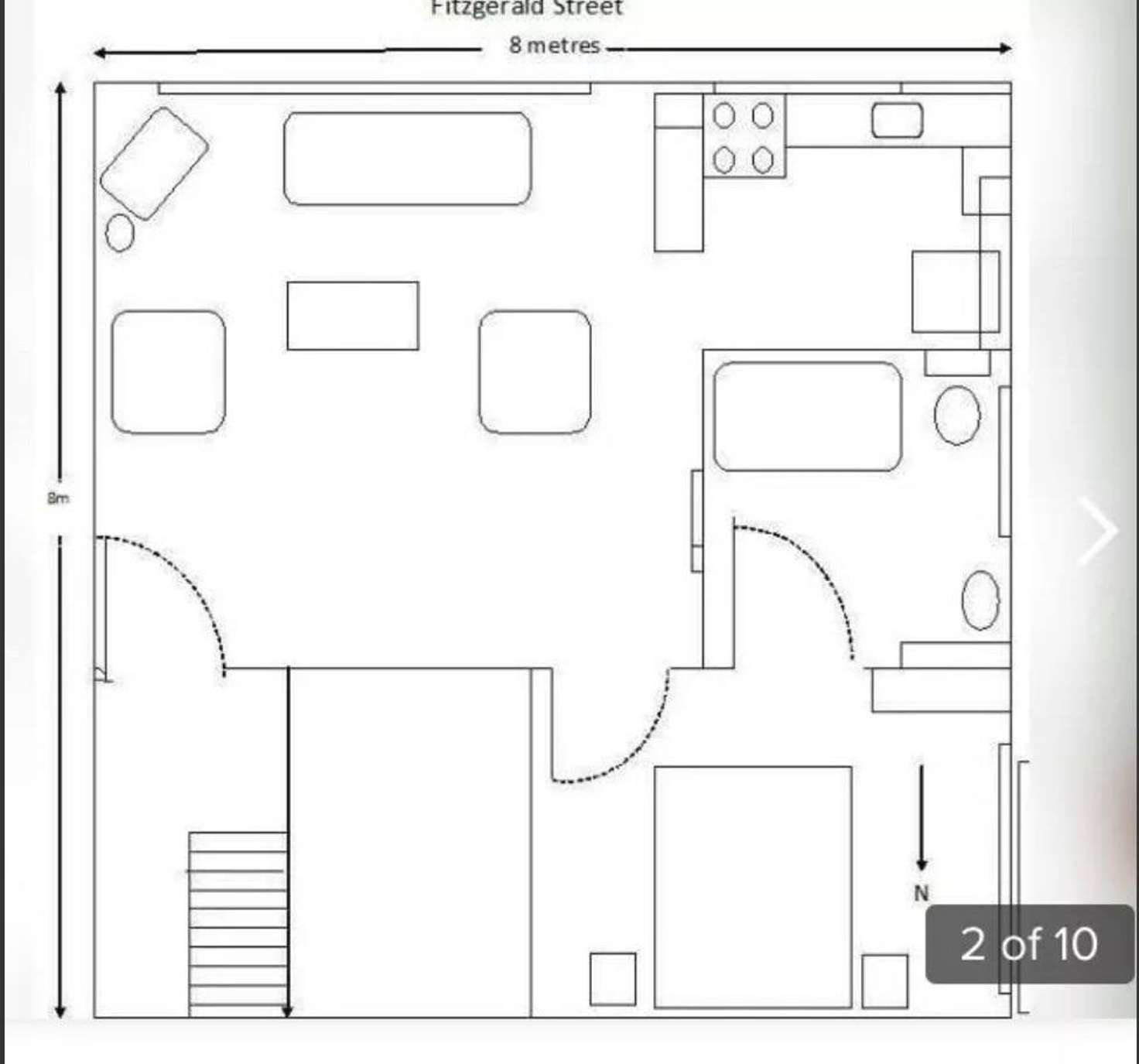 Floorplan of Homely apartment listing, 35 Fitzgerald Street, South Yarra VIC 3141