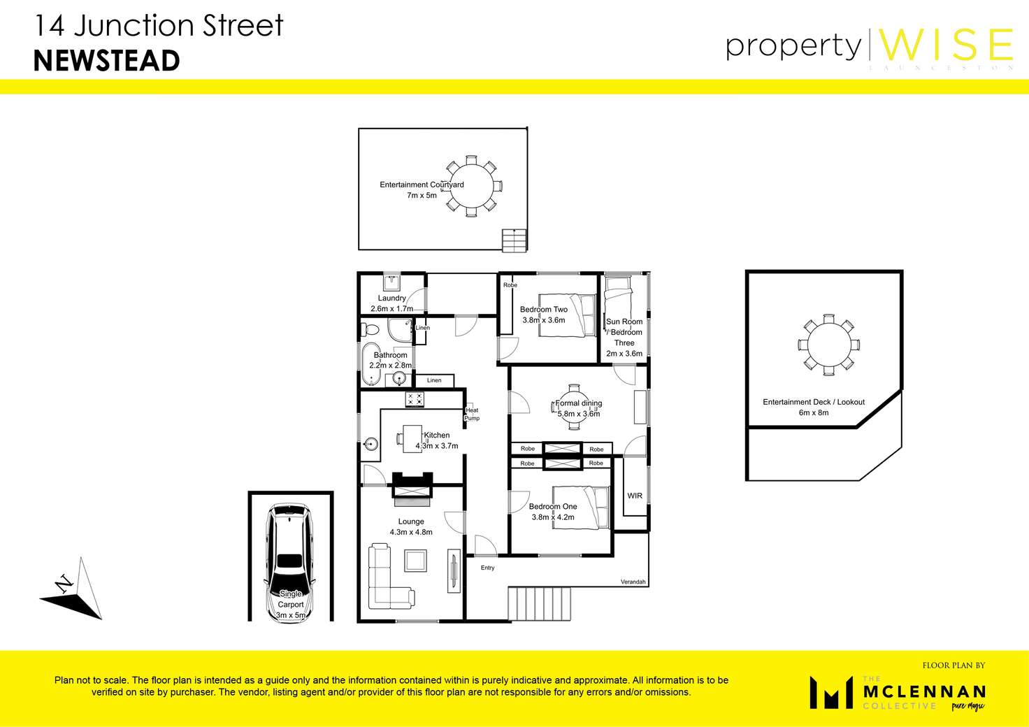 Floorplan of Homely house listing, 14 Junction Street, Newstead TAS 7250