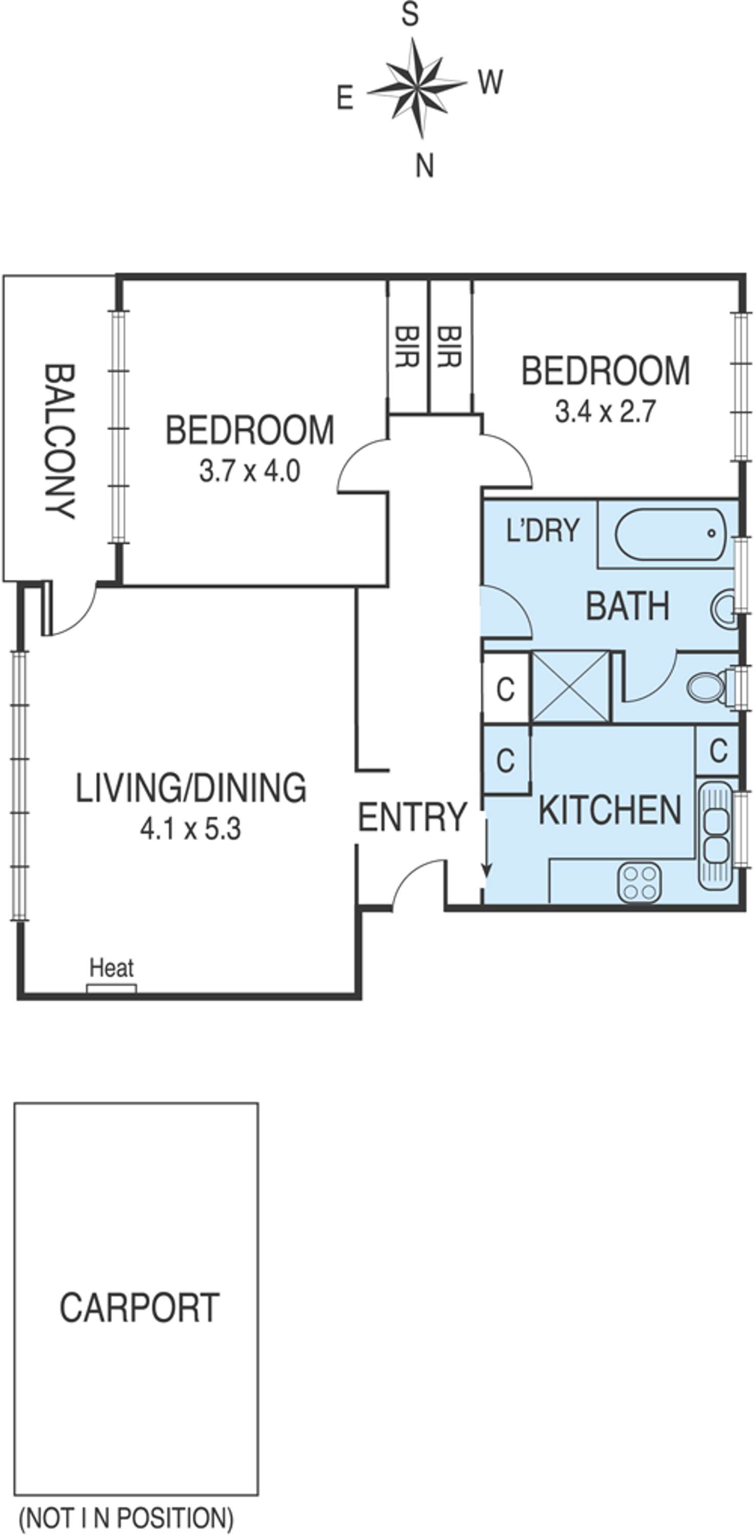 Floorplan of Homely apartment listing, 11/206 Whitehorse Road, Balwyn VIC 3103