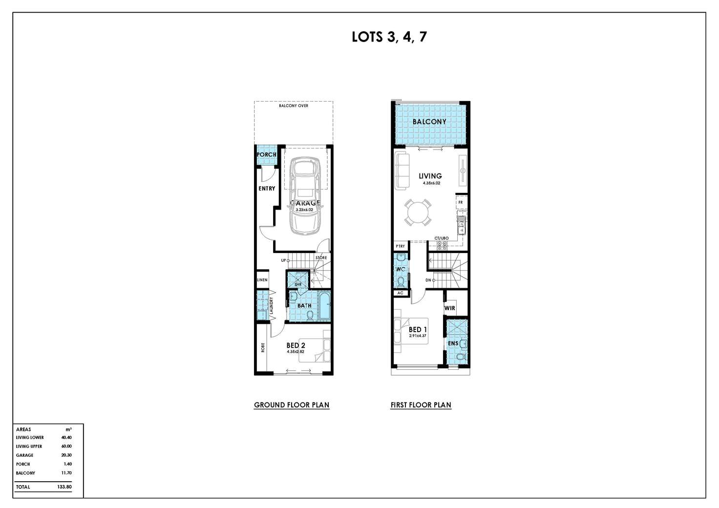 Floorplan of Homely townhouse listing, 3/4 Mawson Link, Mawson Lakes SA 5095