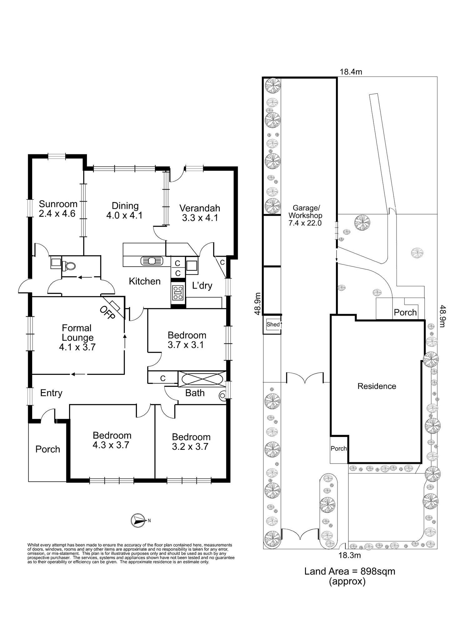Floorplan of Homely house listing, 209 Brougham Street, Kew VIC 3101