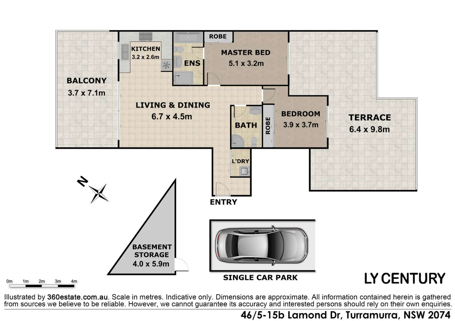 Floorplan of Homely apartment listing, 46 5-15 Lamond Drive, Turramurra NSW 2074