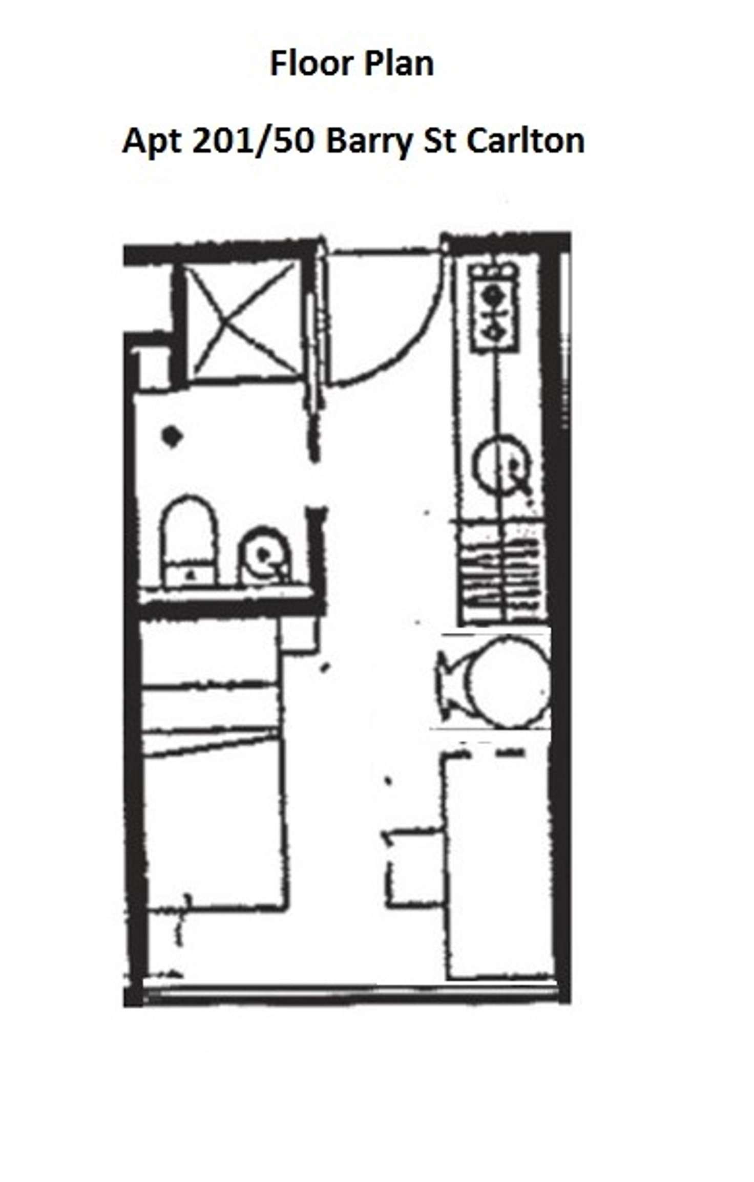 Floorplan of Homely apartment listing, 201/50 Barry Street, Carlton VIC 3053