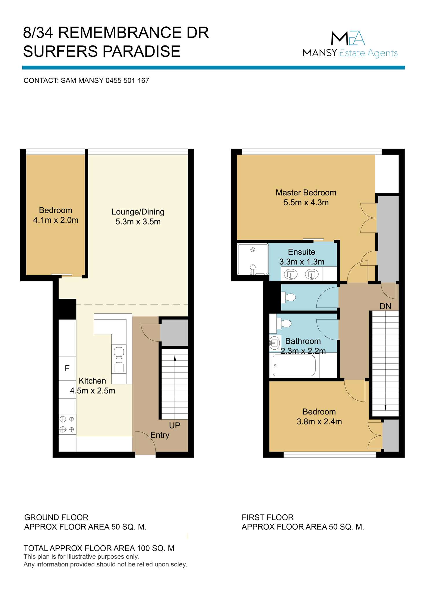 Floorplan of Homely apartment listing, 8/34 Remembrance Drive, Surfers Paradise QLD 4217