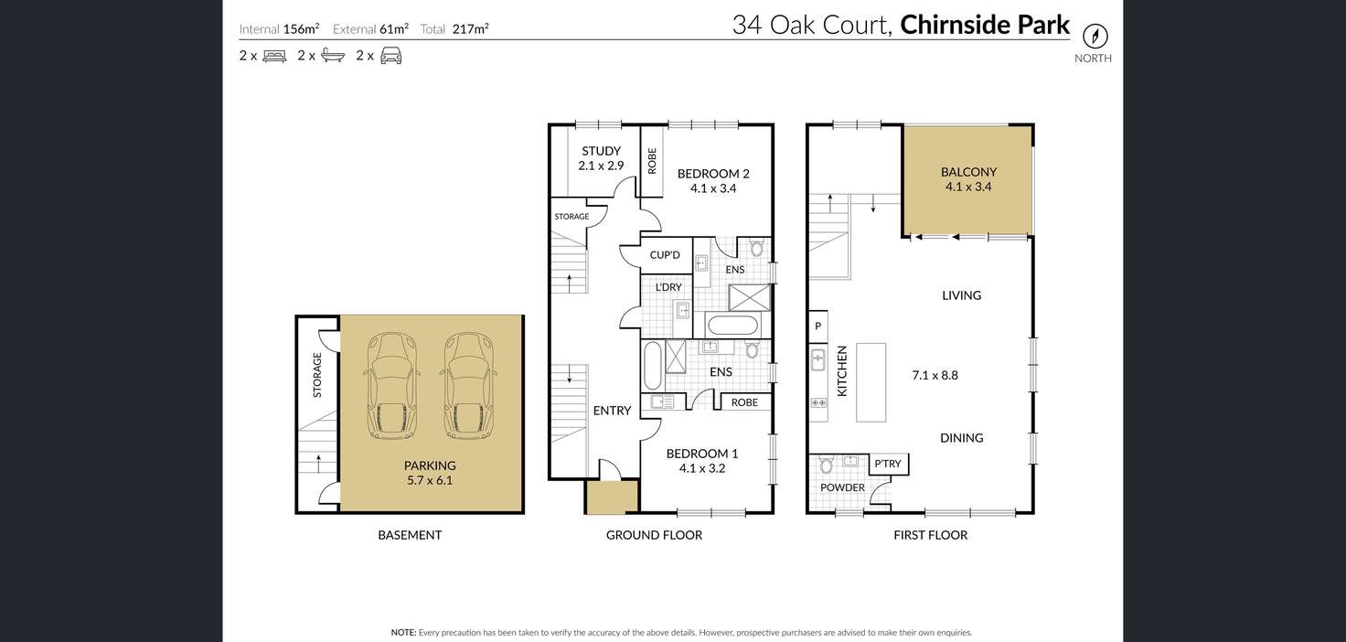 Floorplan of Homely townhouse listing, 34 Oak Court, Chirnside Park VIC 3116