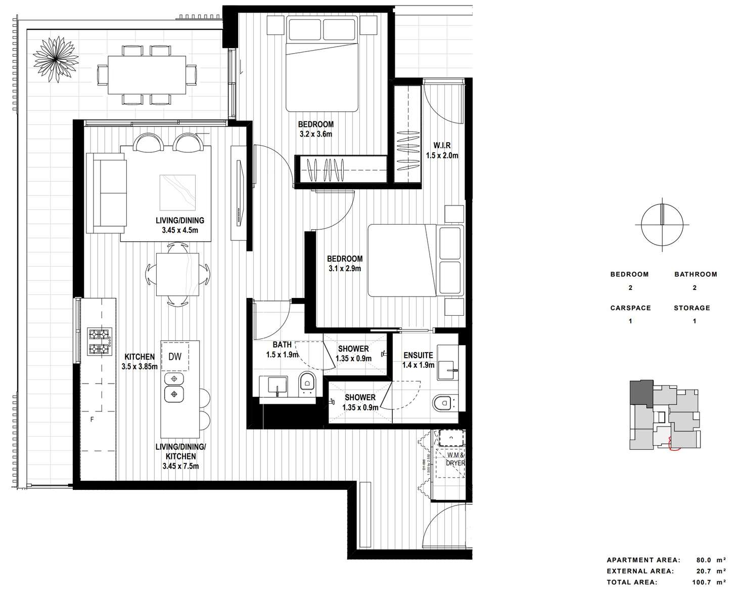 Floorplan of Homely apartment listing, 101/2 Graham Avenue, Mckinnon VIC 3204