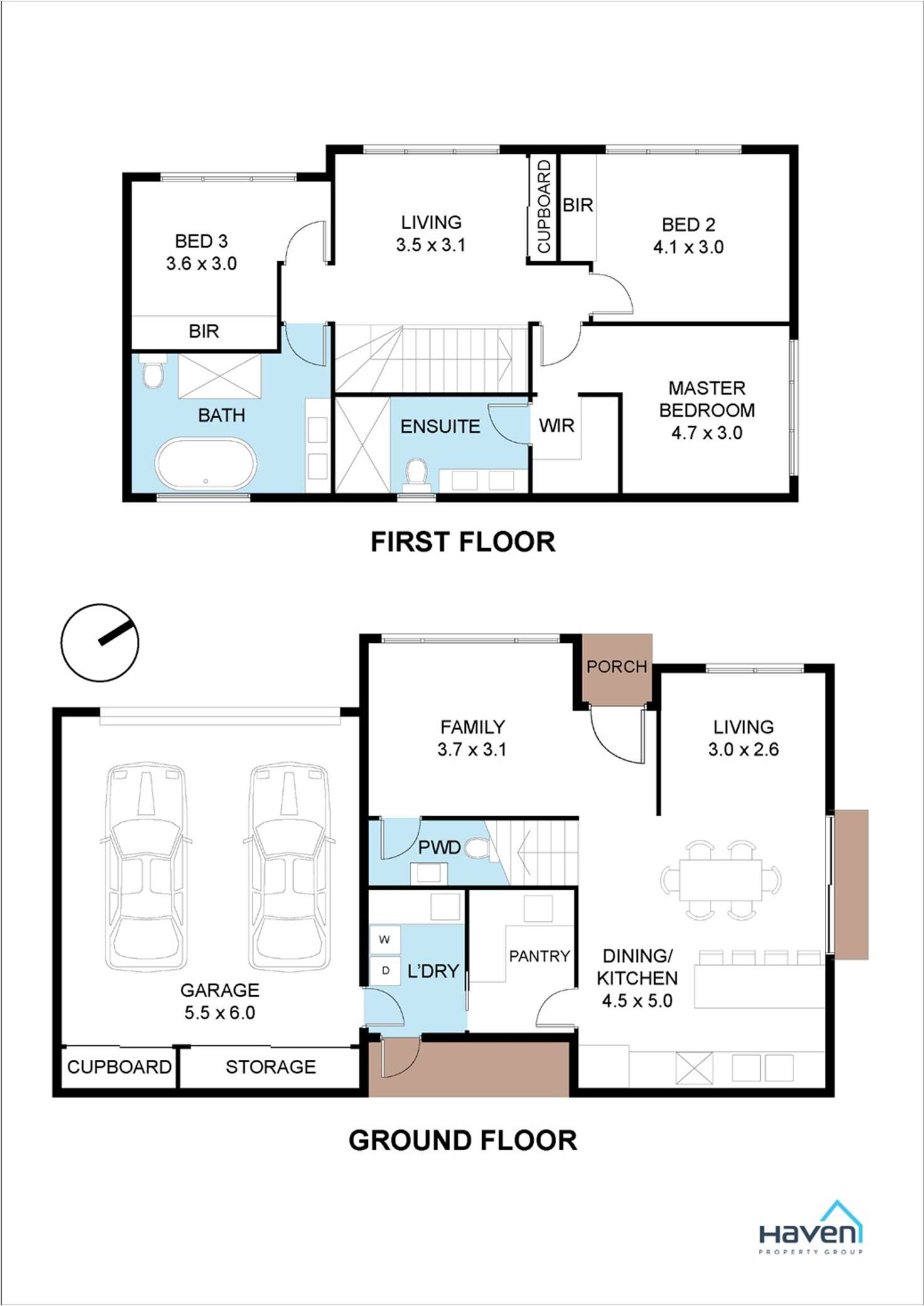 Floorplan of Homely townhouse listing, 2B Johnston Street, Mentone VIC 3194