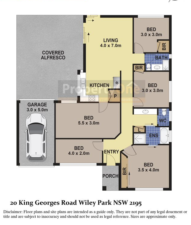 Floorplan of Homely house listing, 20 King Georges Road, Wiley Park NSW 2195