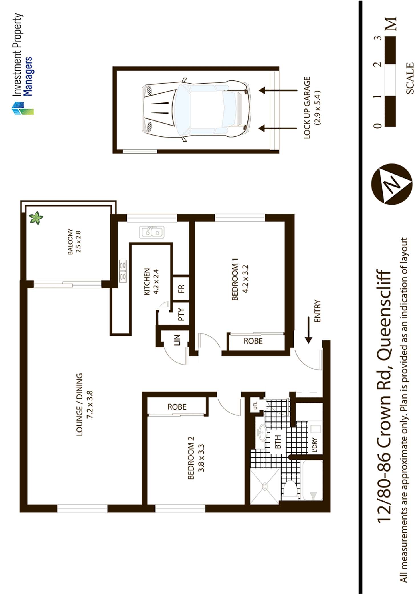 Floorplan of Homely apartment listing, 12/80-86 Crown Road, Queenscliff NSW 2096