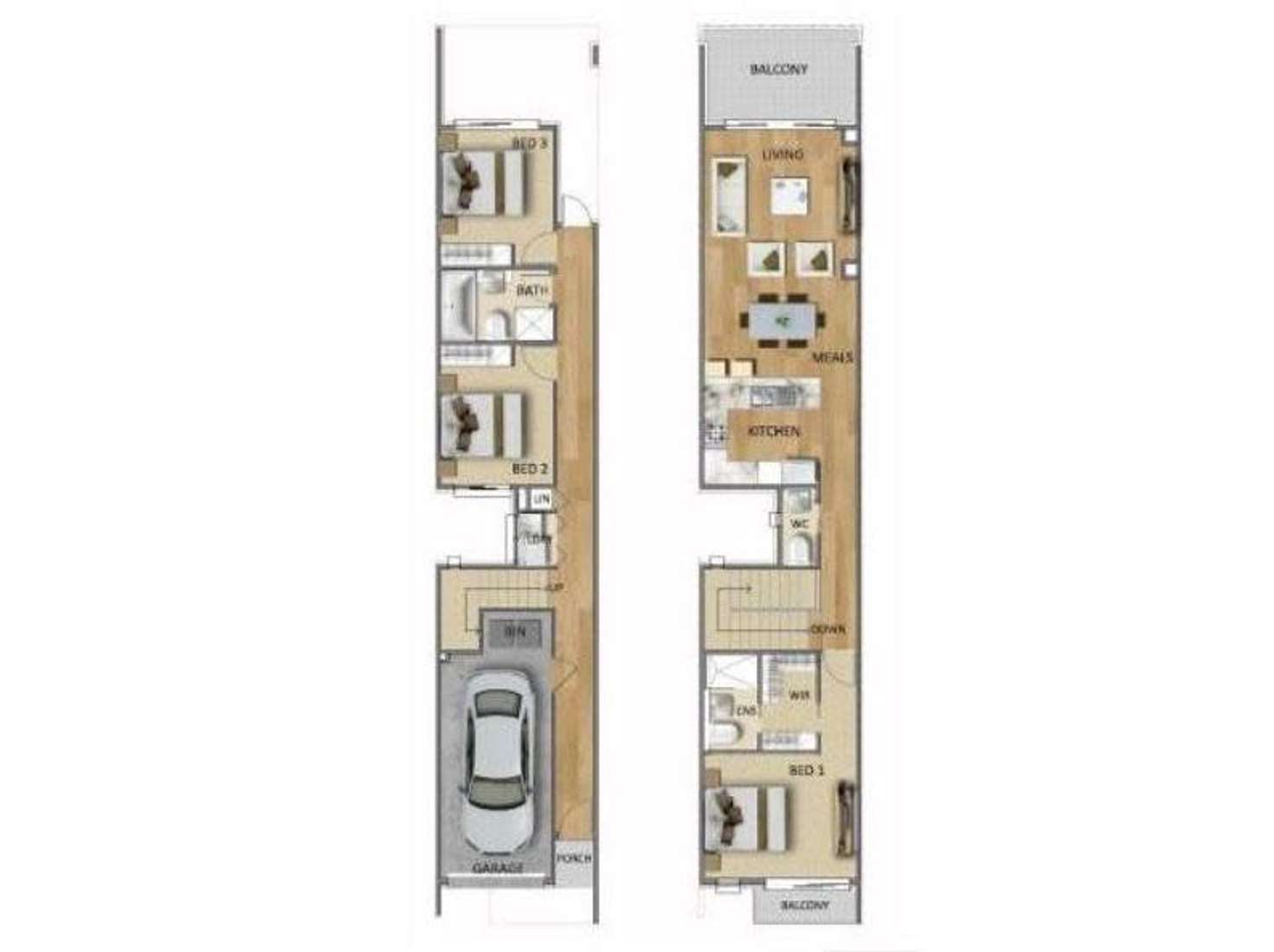 Floorplan of Homely townhouse listing, 33 Douglas Drive, Mawson Lakes SA 5095