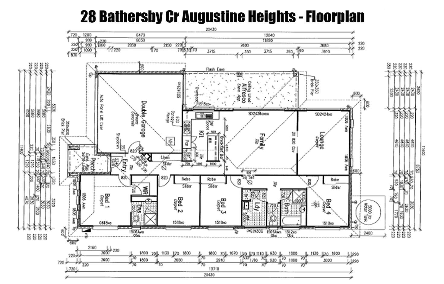 Floorplan of Homely house listing, 28 Bathersby Crescent, Augustine Heights QLD 4300