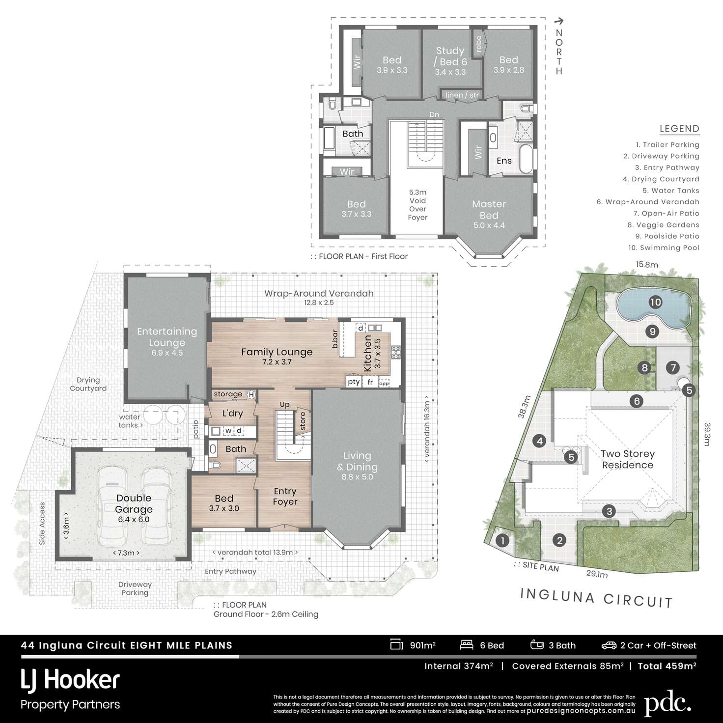 Floorplan of Homely house listing, 44 Ingluna Circuit, Eight Mile Plains QLD 4113