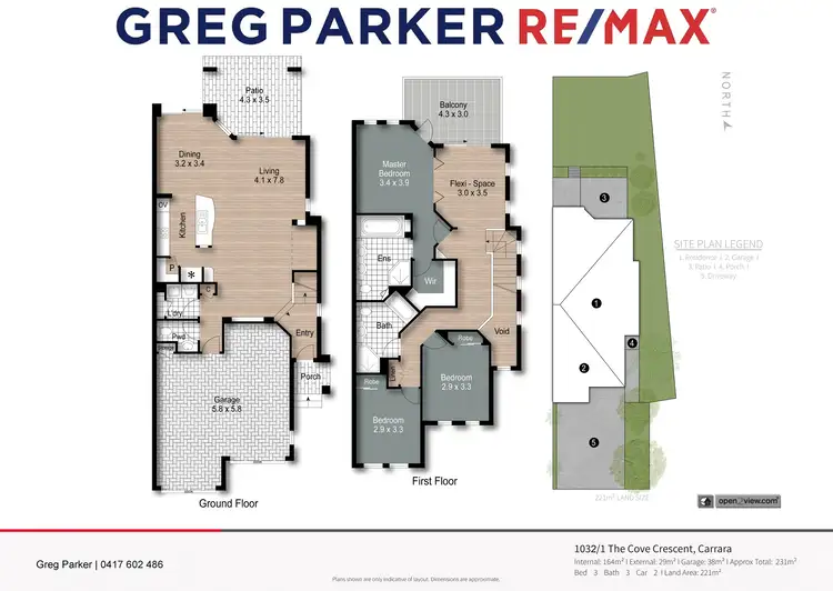 Floorplan of Homely townhouse listing, 1032/1 The Cove Crescent, Carrara QLD 4211