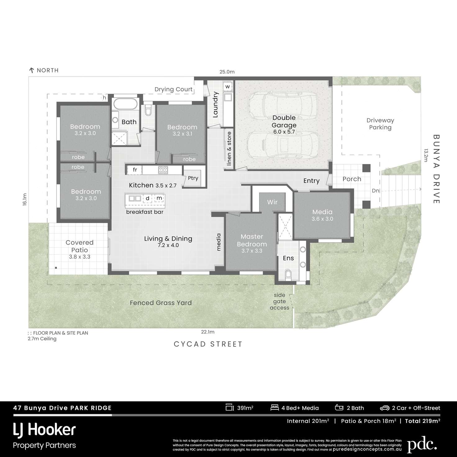 Floorplan of Homely house listing, 47 Bunya Drive, Park Ridge QLD 4125