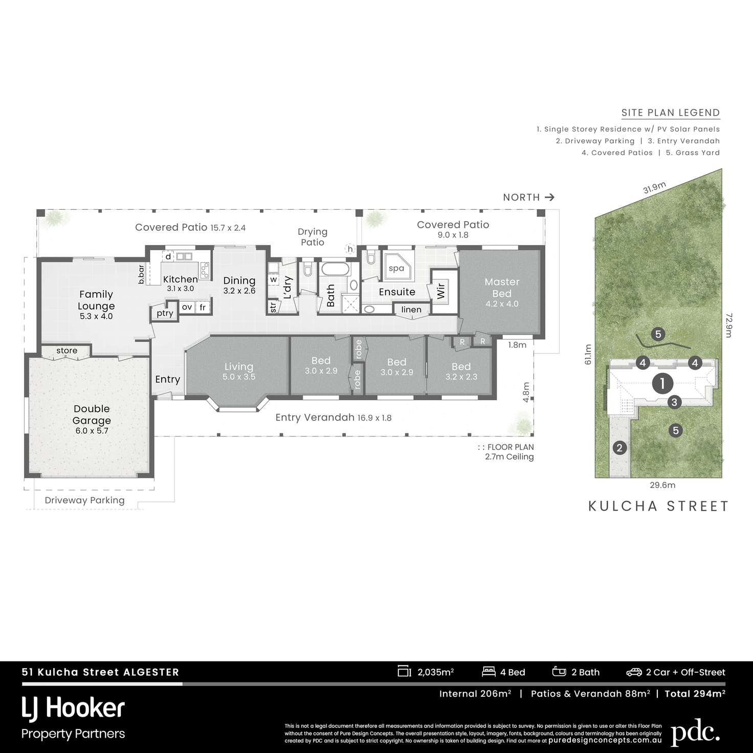 Floorplan of Homely house listing, 51 Kulcha Street, Algester QLD 4115