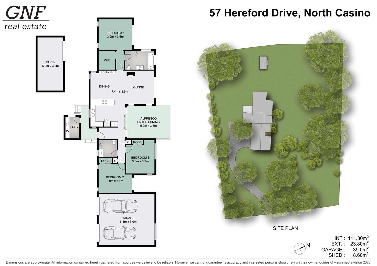Floorplan of Homely house listing, 57 Hereford Drive, North Casino NSW 2470