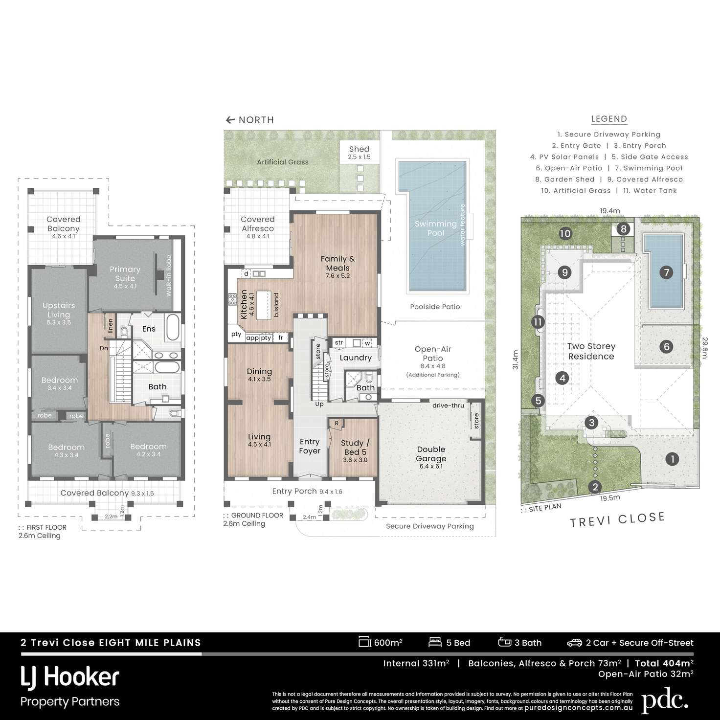 Floorplan of Homely house listing, 2 Trevi Close, Eight Mile Plains QLD 4113
