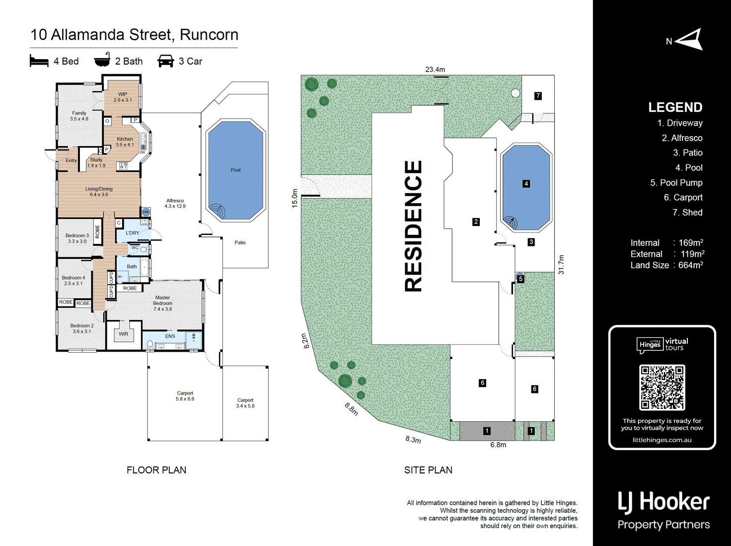 Floorplan of Homely house listing, 10 Allamanda Street, Runcorn QLD 4113