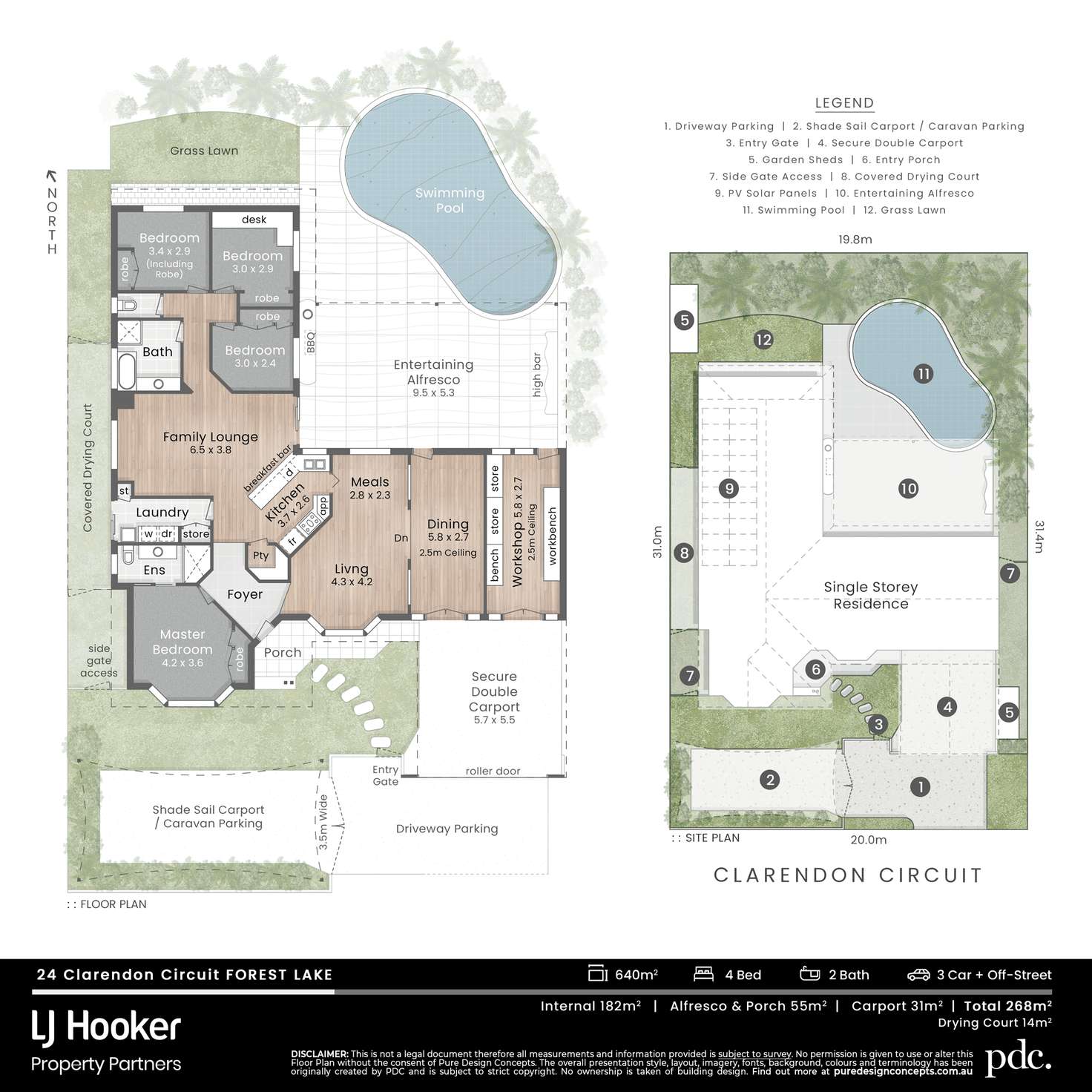 Floorplan of Homely house listing, 24 Clarendon Circuit, Forest Lake QLD 4078