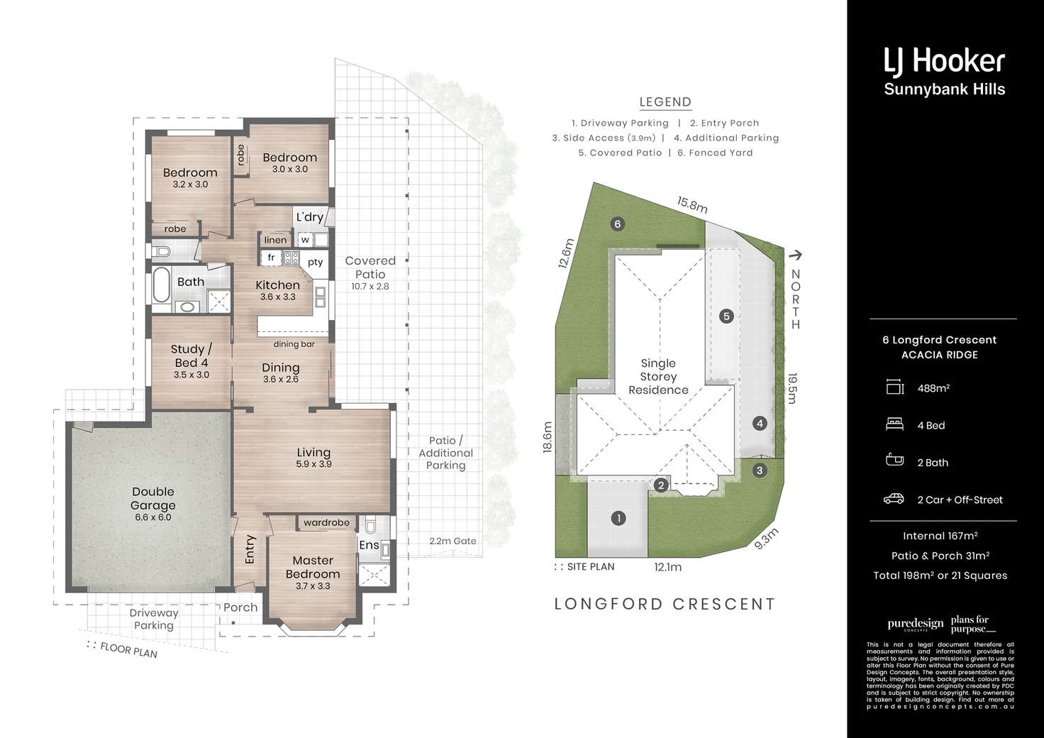 Floorplan of Homely house listing, 6 Longford Crescent, Acacia Ridge QLD 4110