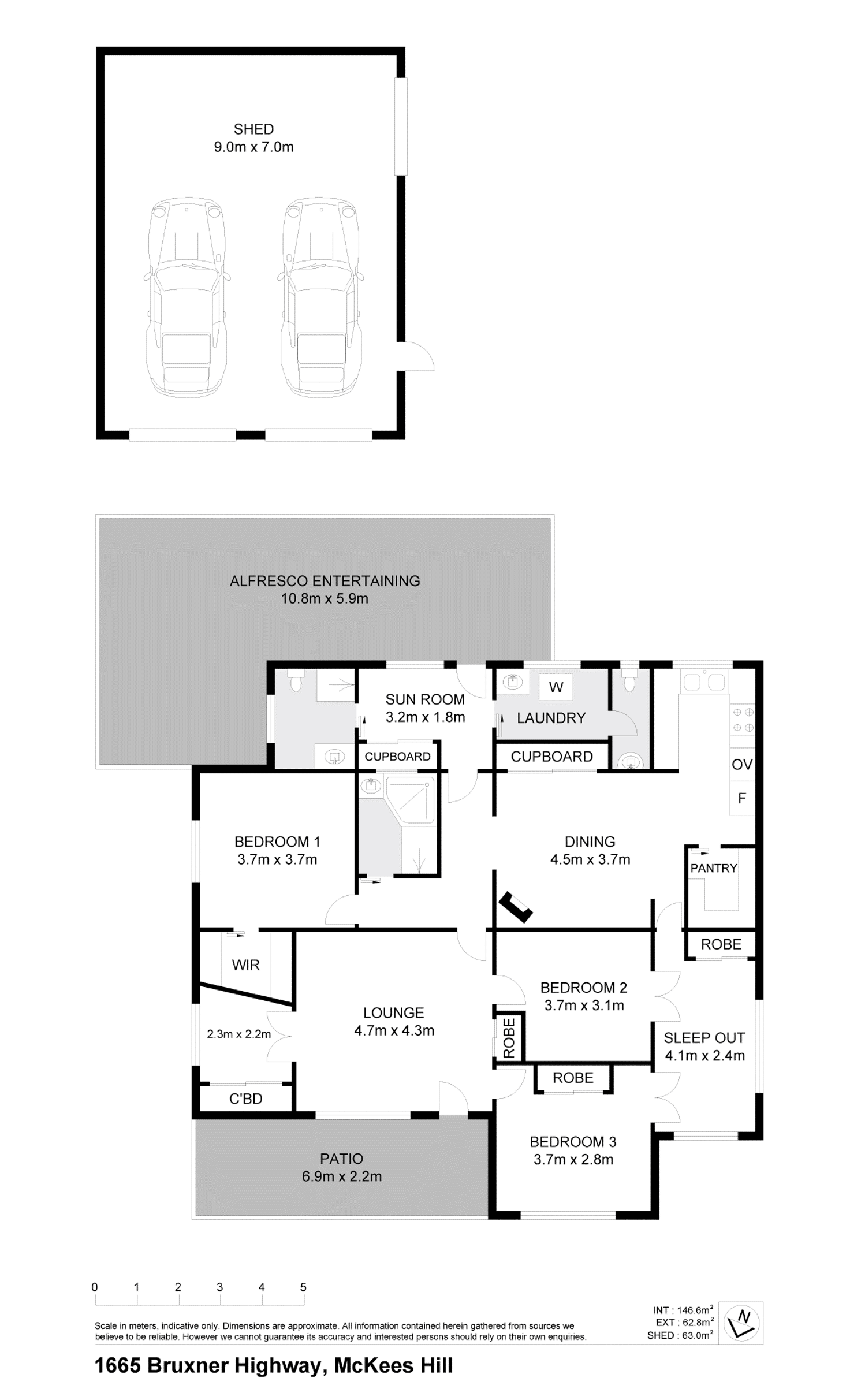 Floorplan of Homely acreageSemiRural listing, 1665 Bruxner Highway, Mckees Hill NSW 2480