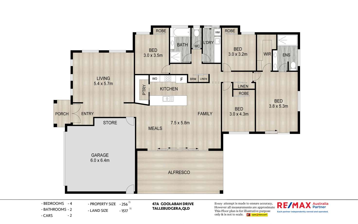 Floorplan of Homely house listing, 47A Goolabah Drive, Tallebudgera QLD 4228