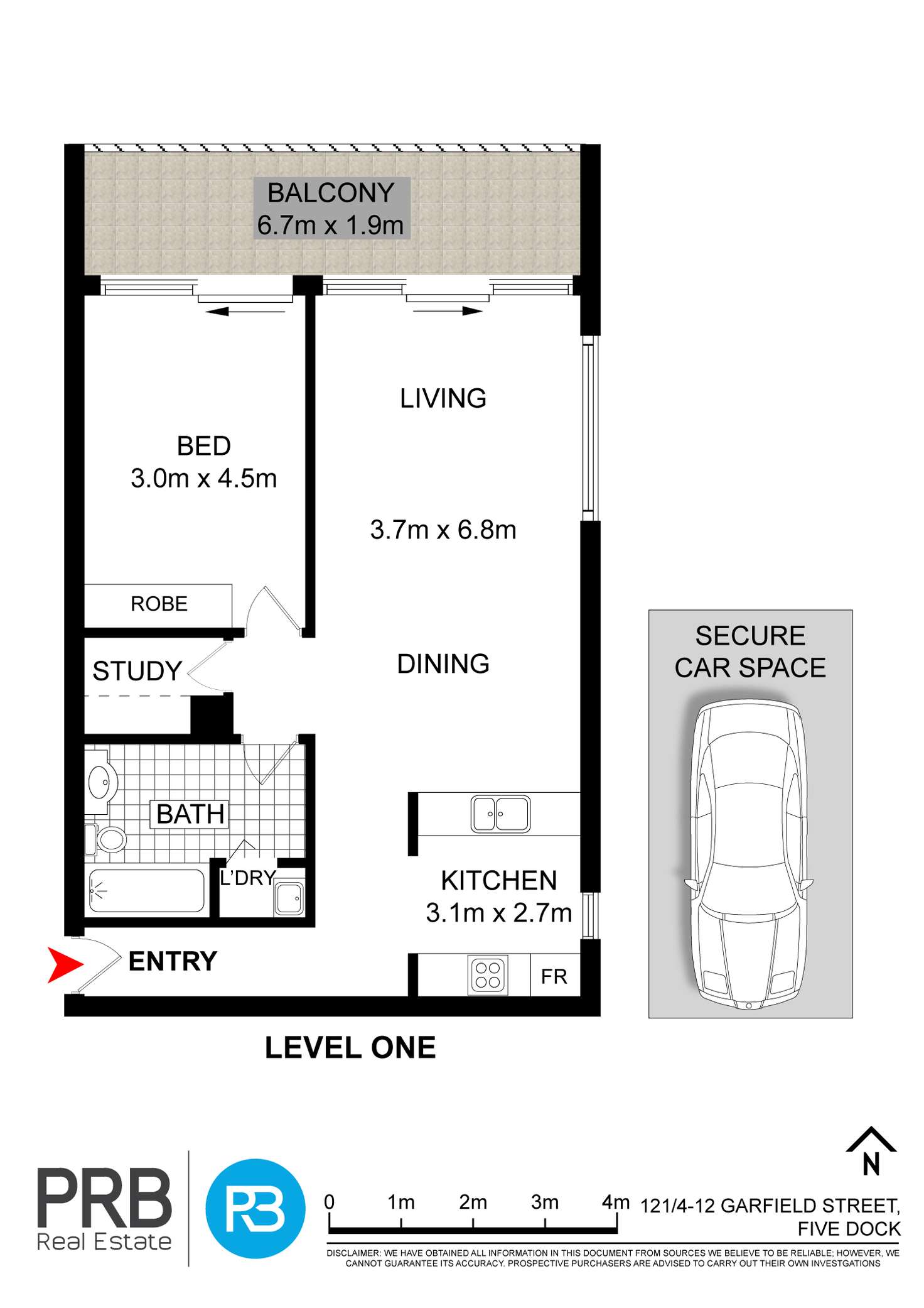 Floorplan of Homely unit listing, 121/4-12 Garfield Street, Five Dock NSW 2046