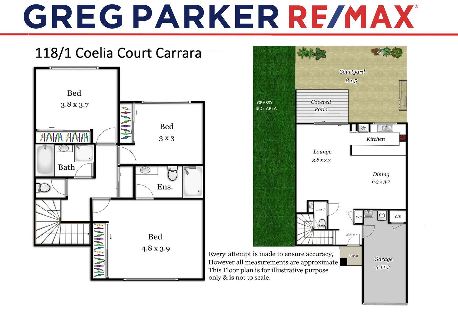 Floorplan of Homely townhouse listing, 118/1 Coelia Court, Carrara QLD 4211