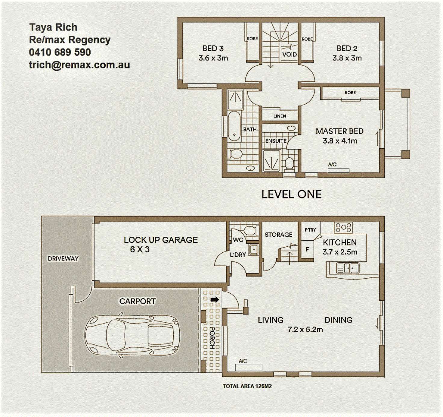 Floorplan of Homely townhouse listing, 13/18 Bourton Rd, Merrimac QLD 4226