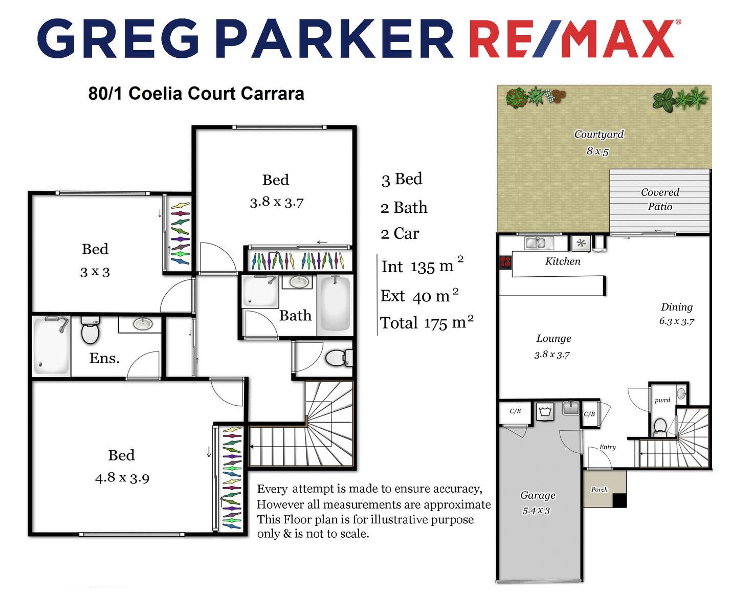 Floorplan of Homely townhouse listing, 80/1 Coelia Court, Carrara QLD 4211