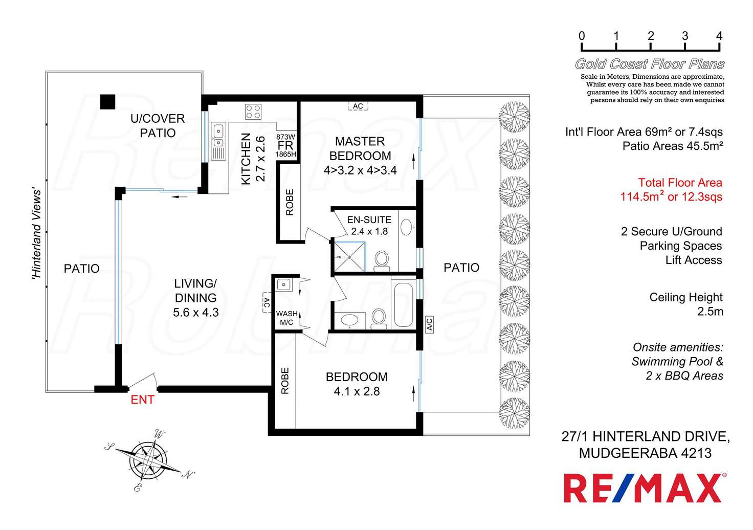 Floorplan of Homely apartment listing, 27/1 Hinterland Dr, Mudgeeraba QLD 4213
