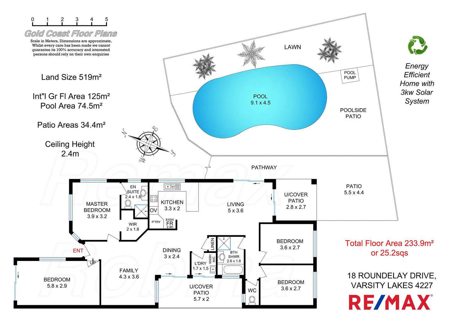 Floorplan of Homely house listing, 18 Roundelay Dr, Varsity Lakes QLD 4227