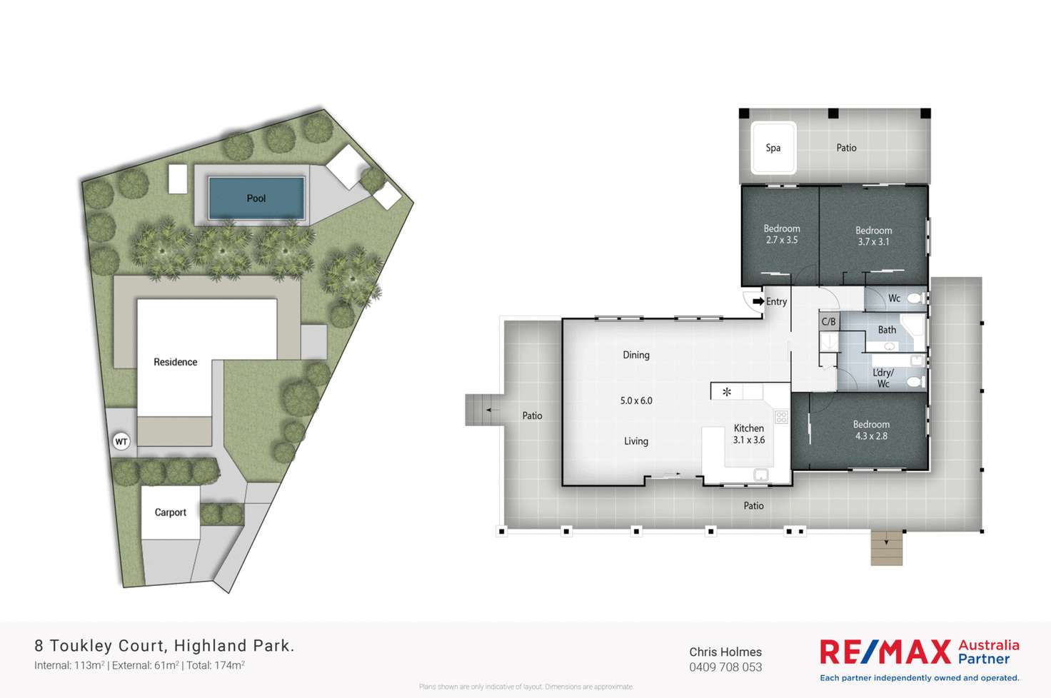 Floorplan of Homely house listing, 8 Toukley Ct, Highland Park QLD 4211
