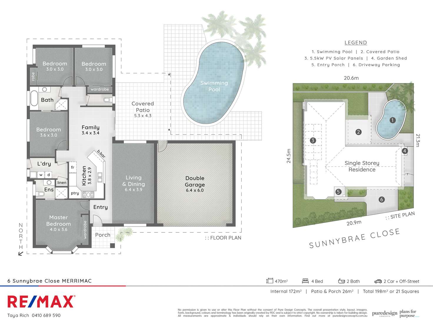 Floorplan of Homely house listing, 6 Sunnybrae Cl, Merrimac QLD 4226