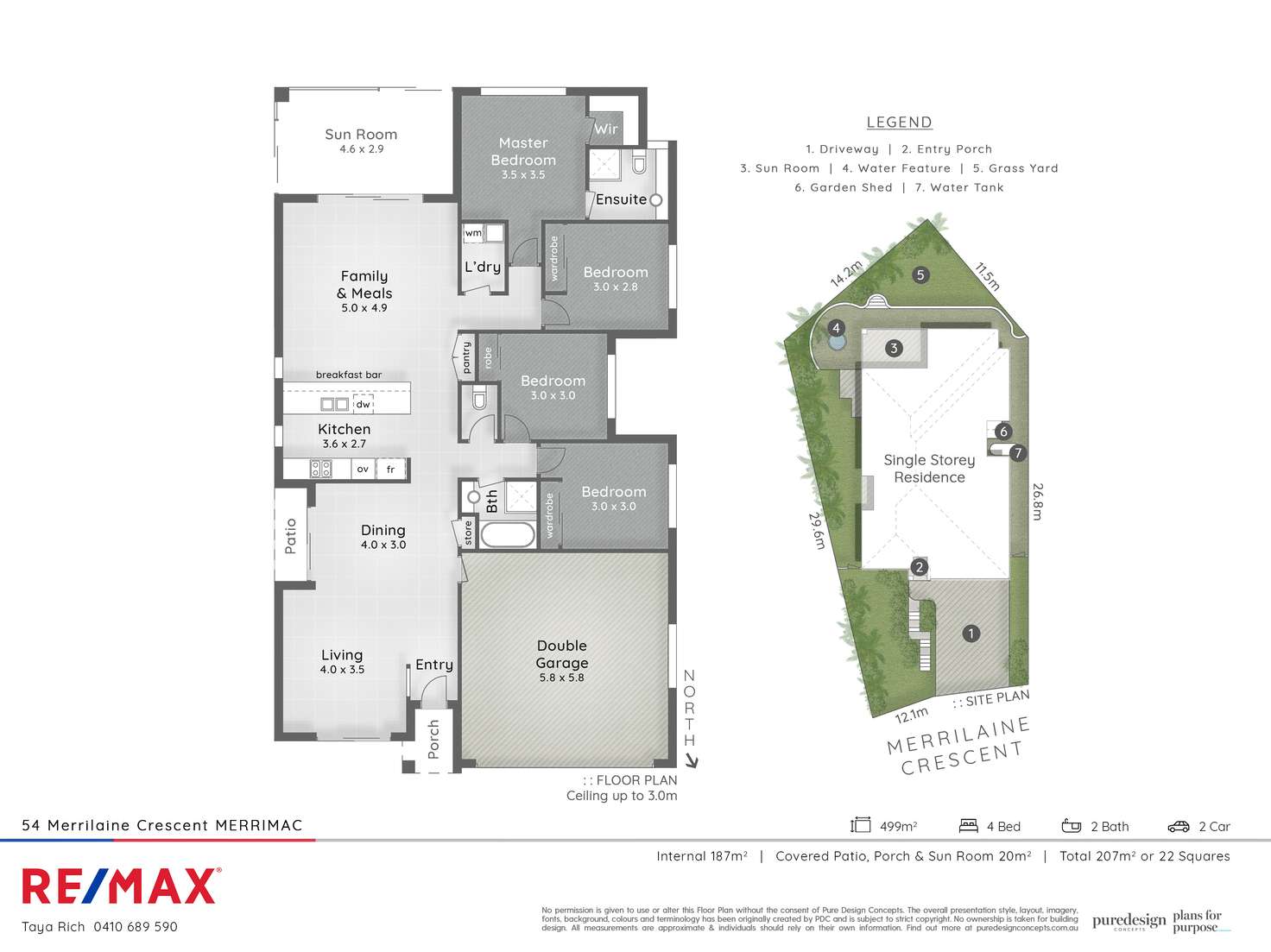 Floorplan of Homely house listing, 54 Merrilaine Crescent, Merrimac QLD 4226