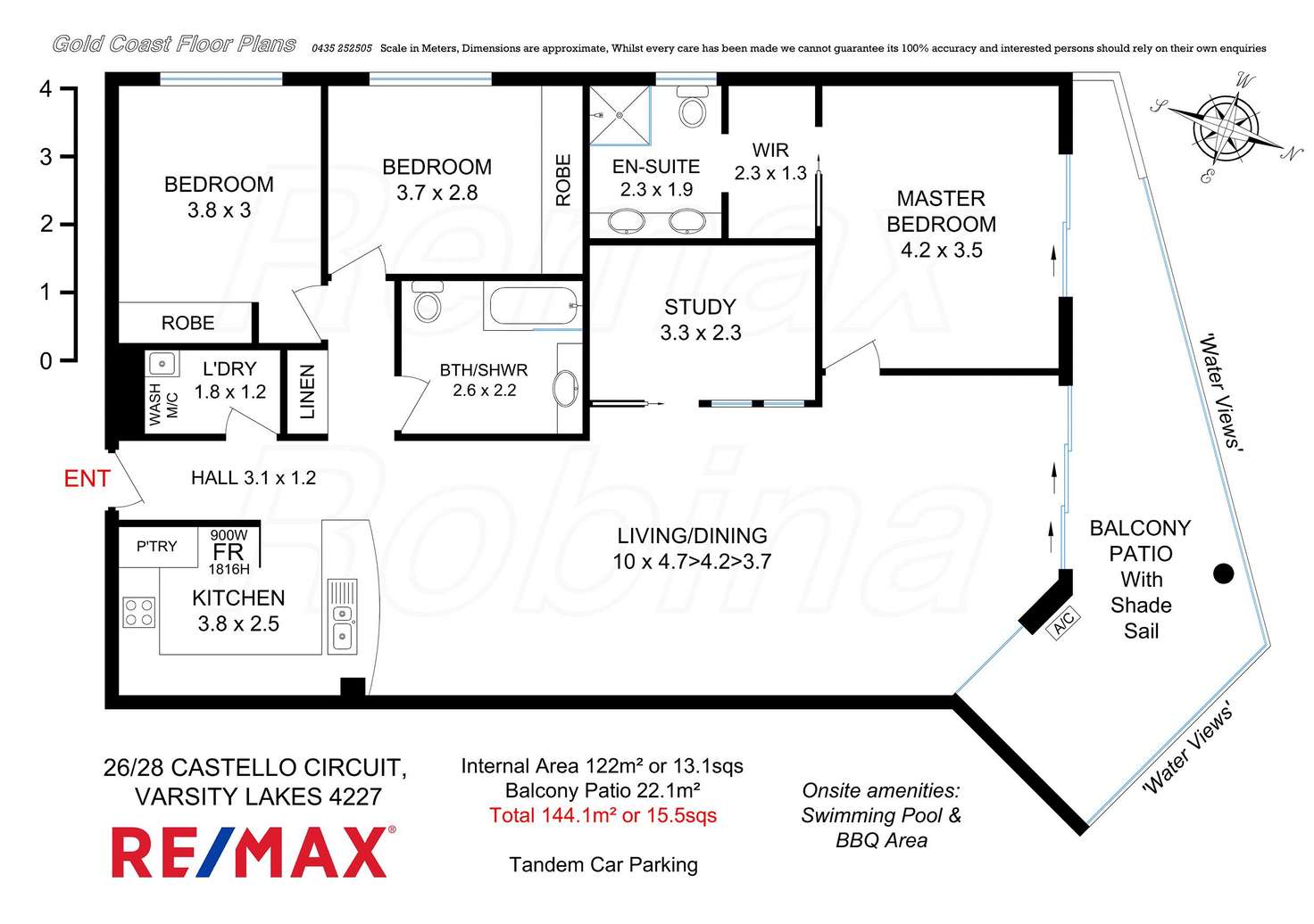 Floorplan of Homely apartment listing, 26/28 Castello Cct, Varsity Lakes QLD 4227