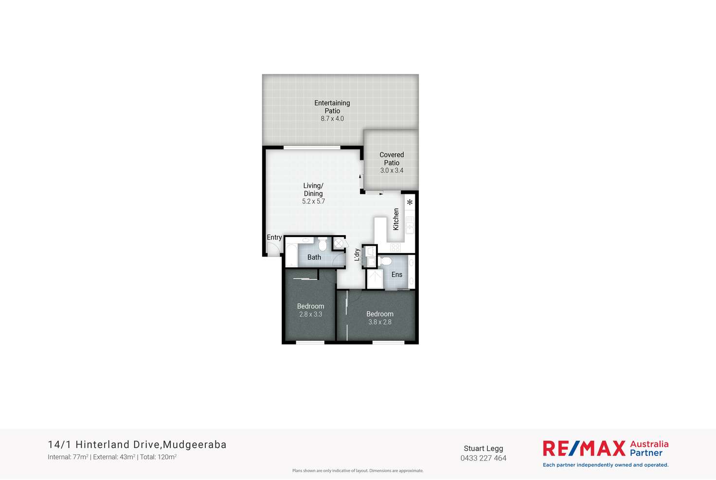 Floorplan of Homely unit listing, 14/1 Hinterland Dve, Mudgeeraba QLD 4213