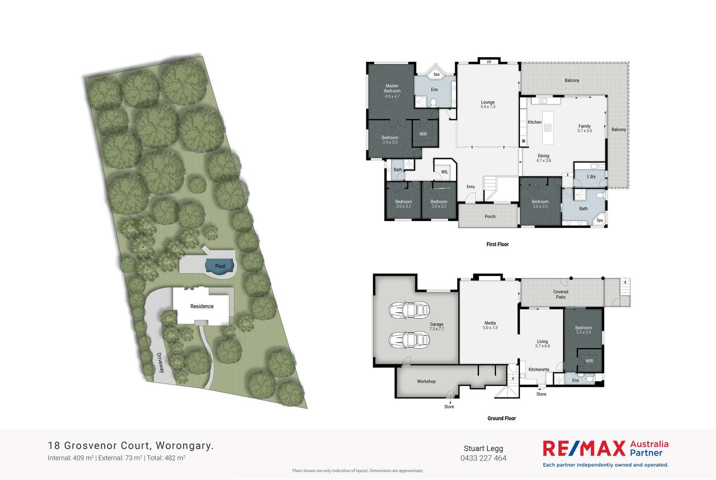 Floorplan of Homely house listing, 18 Grosvenor Court, Worongary QLD 4213