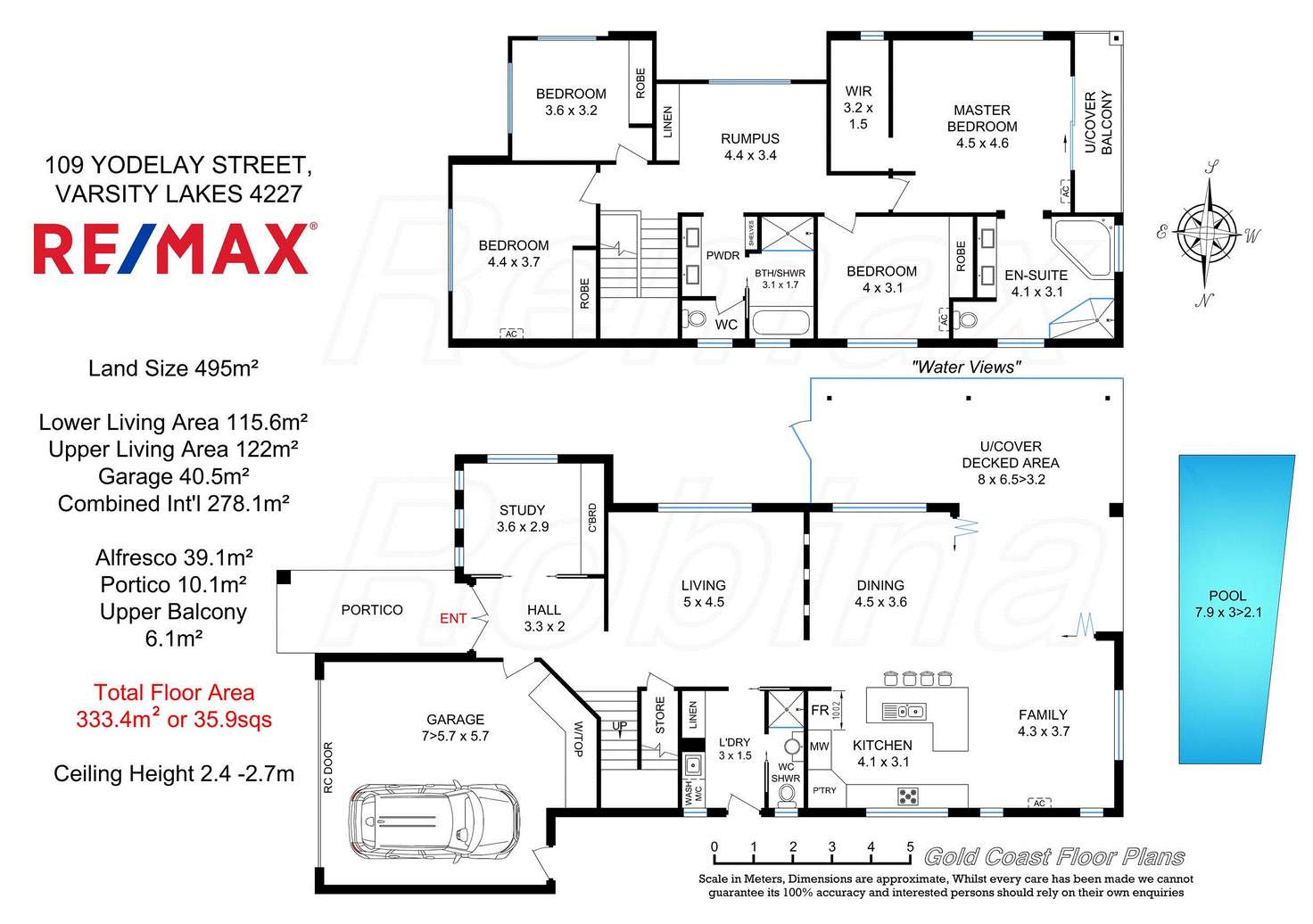 Floorplan of Homely house listing, 109 Yodelay St, Varsity Lakes QLD 4227