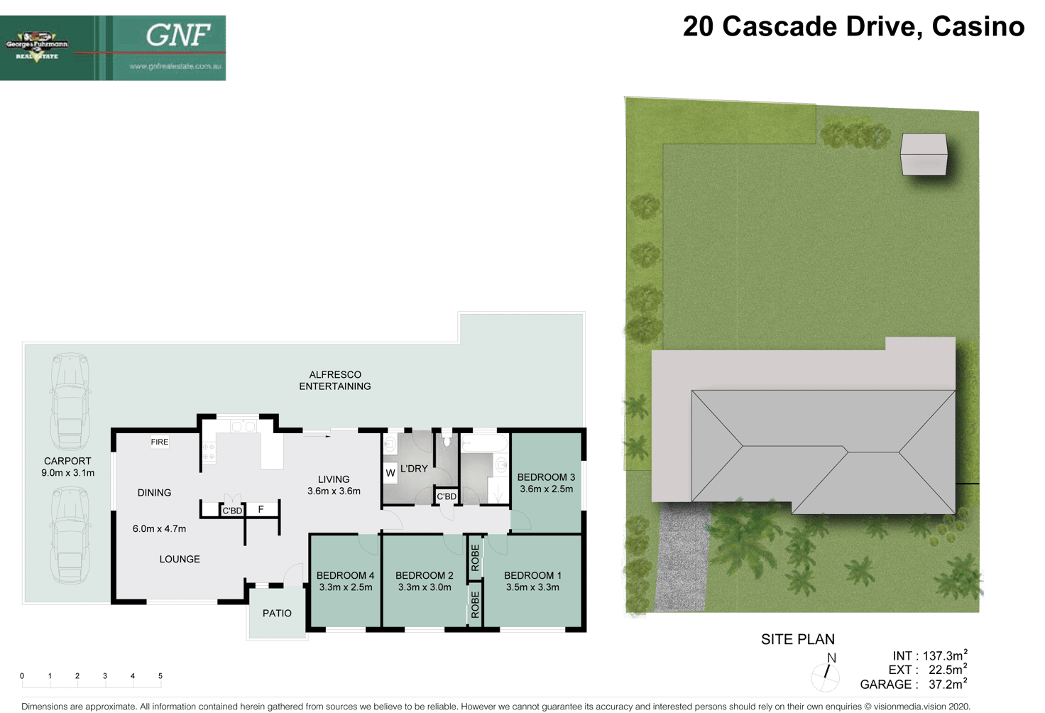 Floorplan of Homely house listing, 20 Cascade Drive, Casino NSW 2470