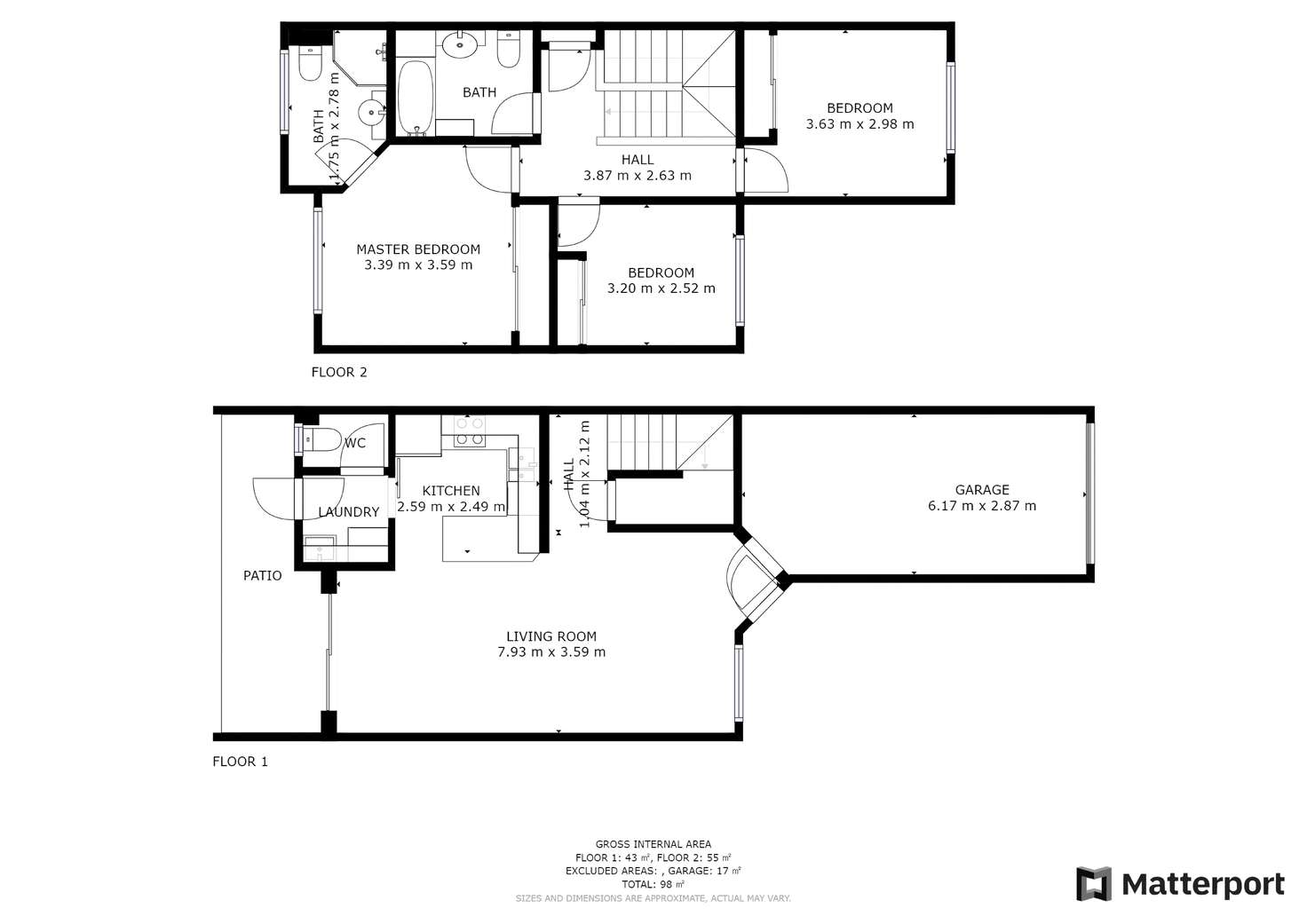Floorplan of Homely townhouse listing, 9/17 Douma Drive, Mudgeeraba QLD 4213