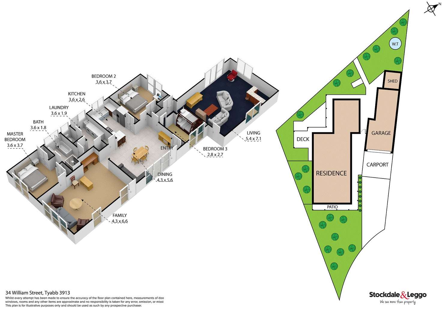 Floorplan of Homely house listing, 34 William Street, Tyabb VIC 3913