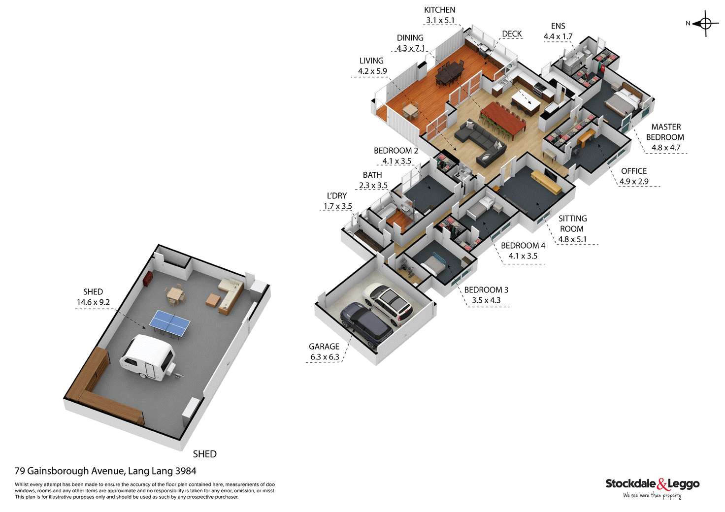 Floorplan of Homely house listing, 79 Gainsborough Avenue, Lang Lang VIC 3984