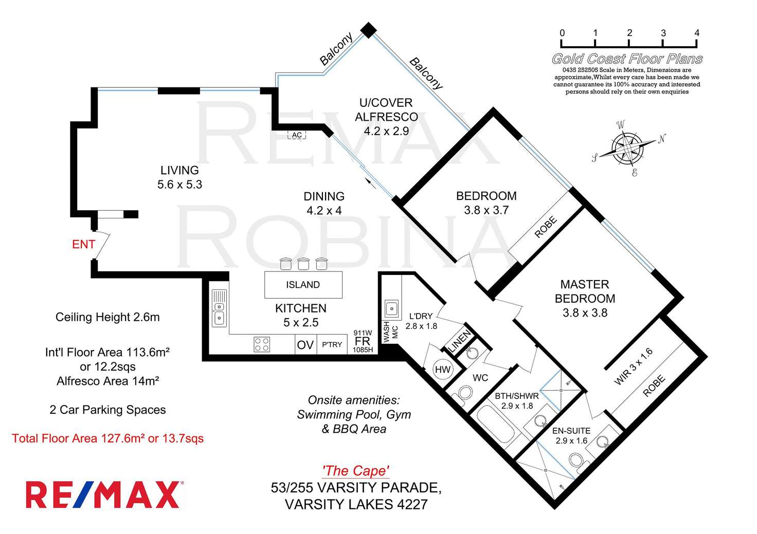 Floorplan of Homely apartment listing, 53/255 Varsity Parade, Varsity Lakes QLD 4227