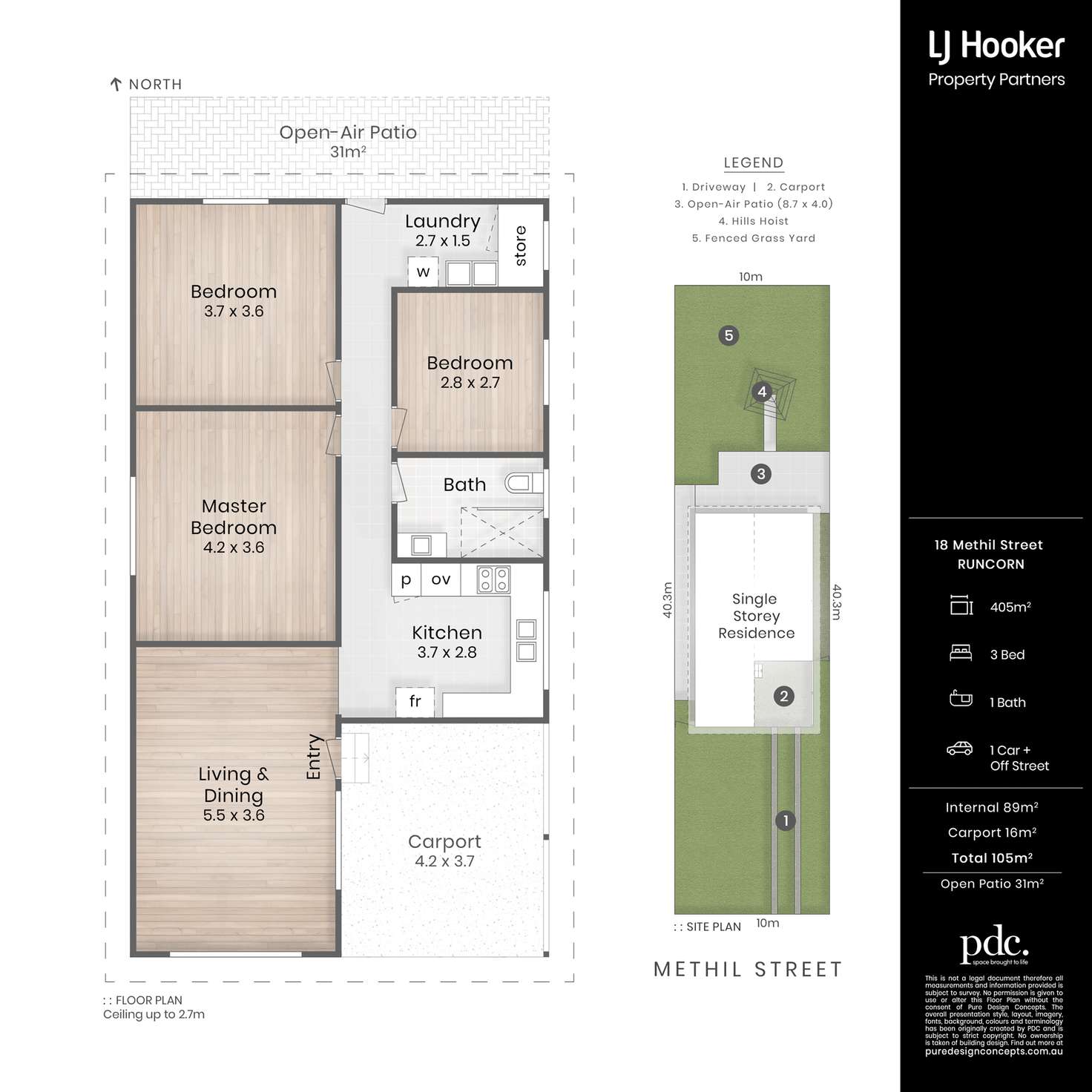 Floorplan of Homely house listing, 18 Methil Street, Runcorn QLD 4113