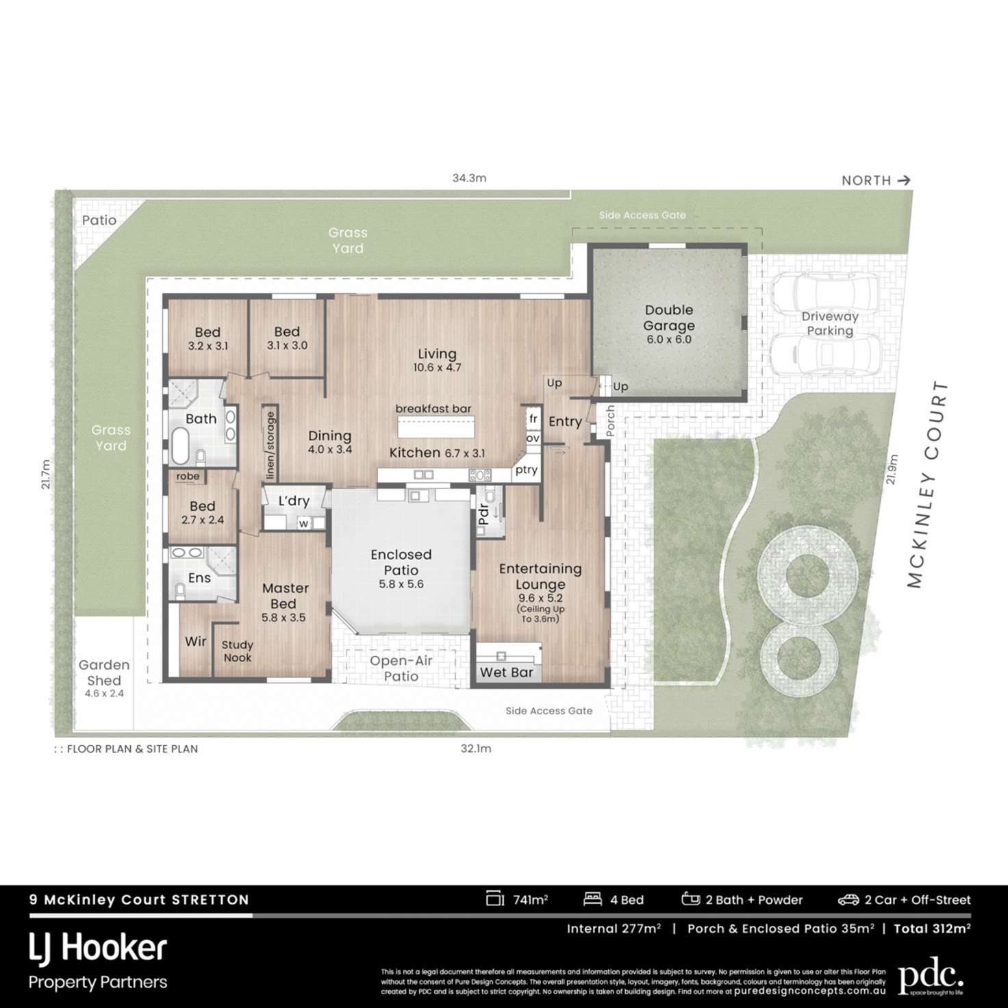 Floorplan of Homely house listing, 9 McKinley Court, Stretton QLD 4116