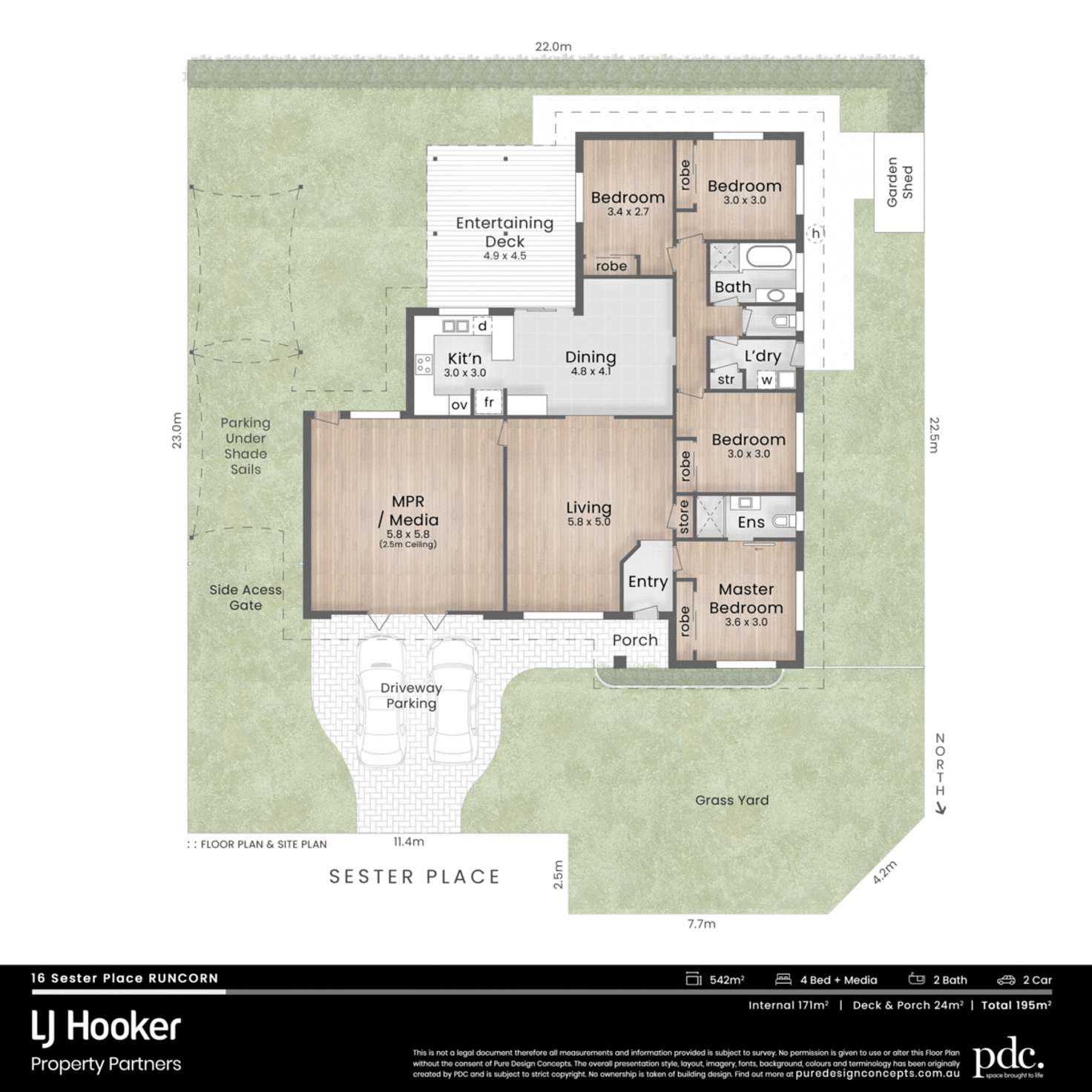 Floorplan of Homely house listing, 16 Sester Place, Runcorn QLD 4113